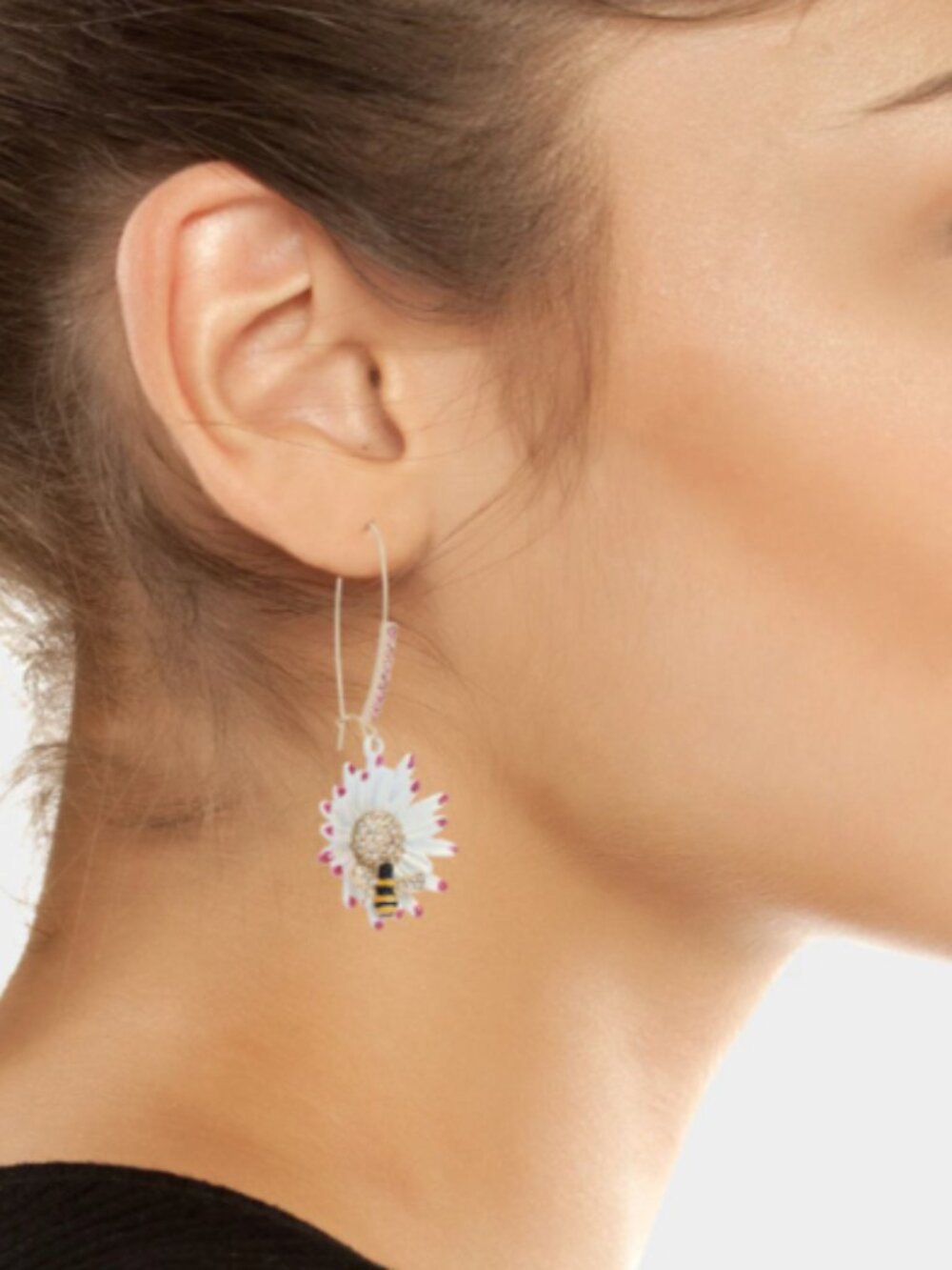 Betsey Johnson Flower Bee Earrings - Picture 5 of 12